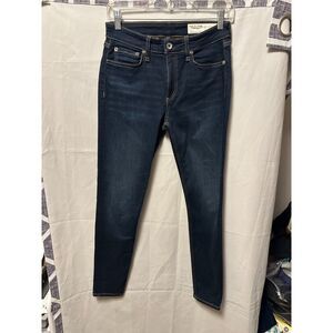 NWOT Rag and Bone Cate Mid Rise Ankle Skinny Size 27 Dark Wash